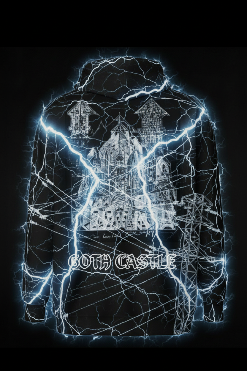 Goth Castle High Voltage Hoodie