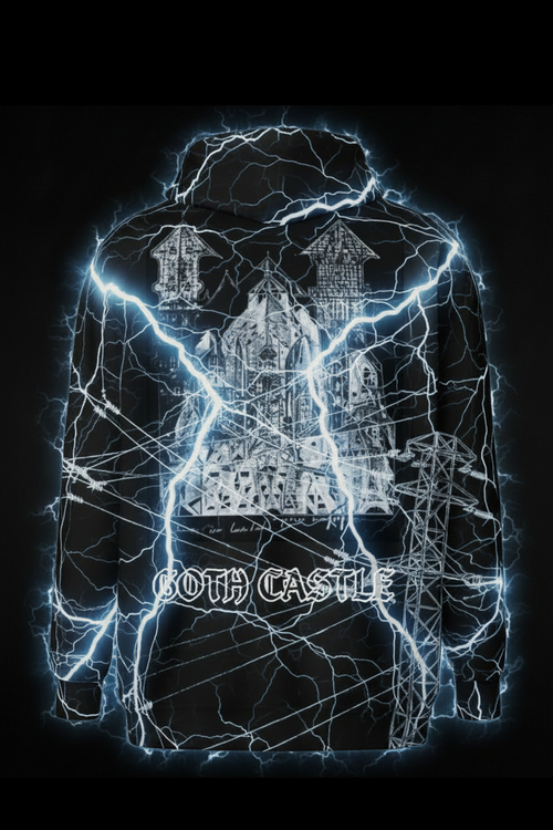 Goth Castle High Voltage Hoodie