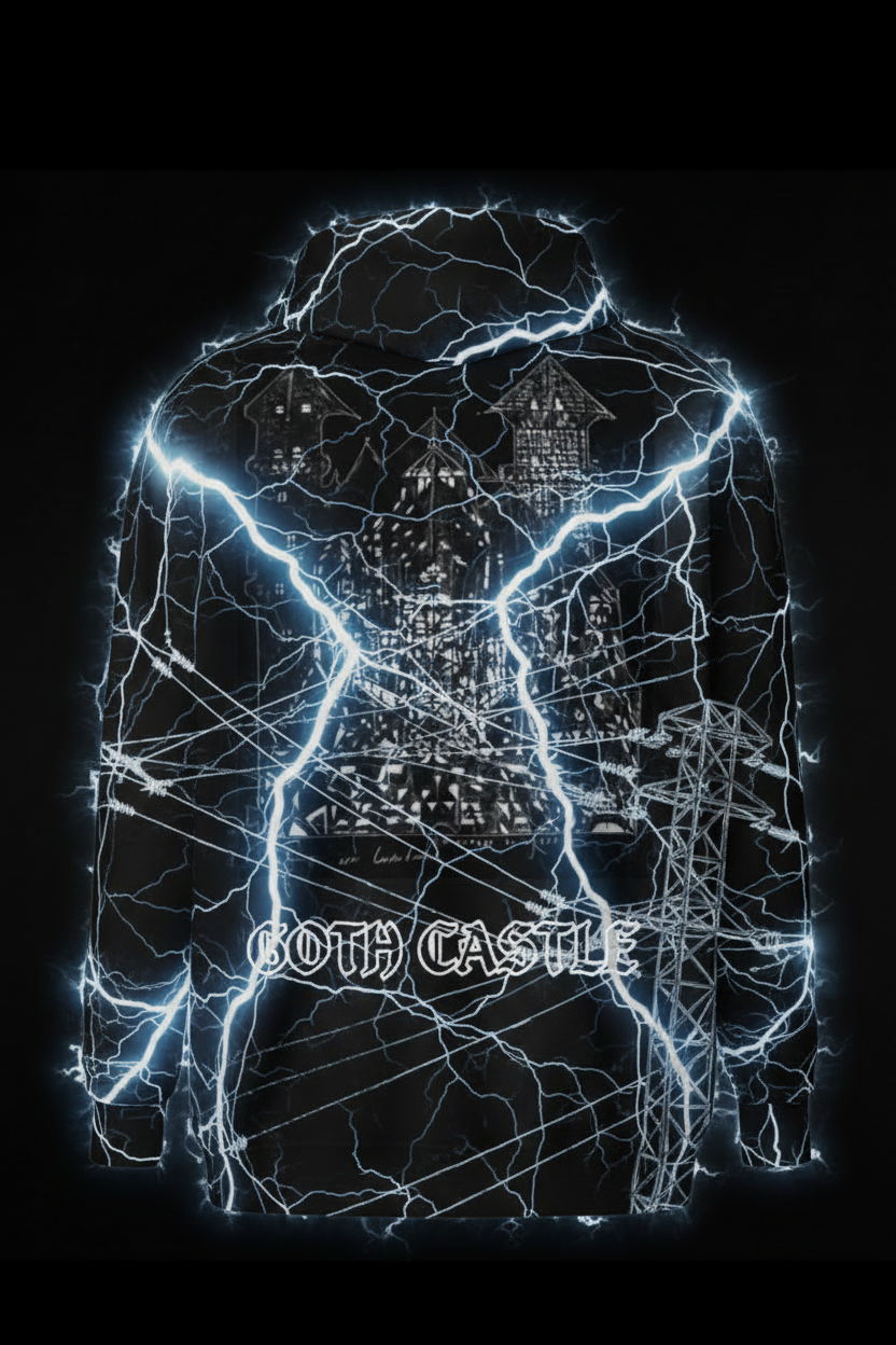 Goth Castle High Voltage Hoodie