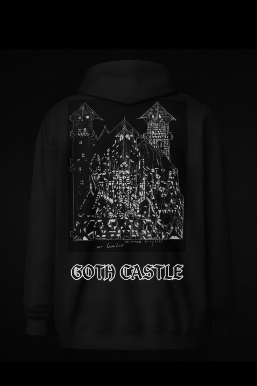 Goth Castle – Dark Fantasy Original Ink Art Print