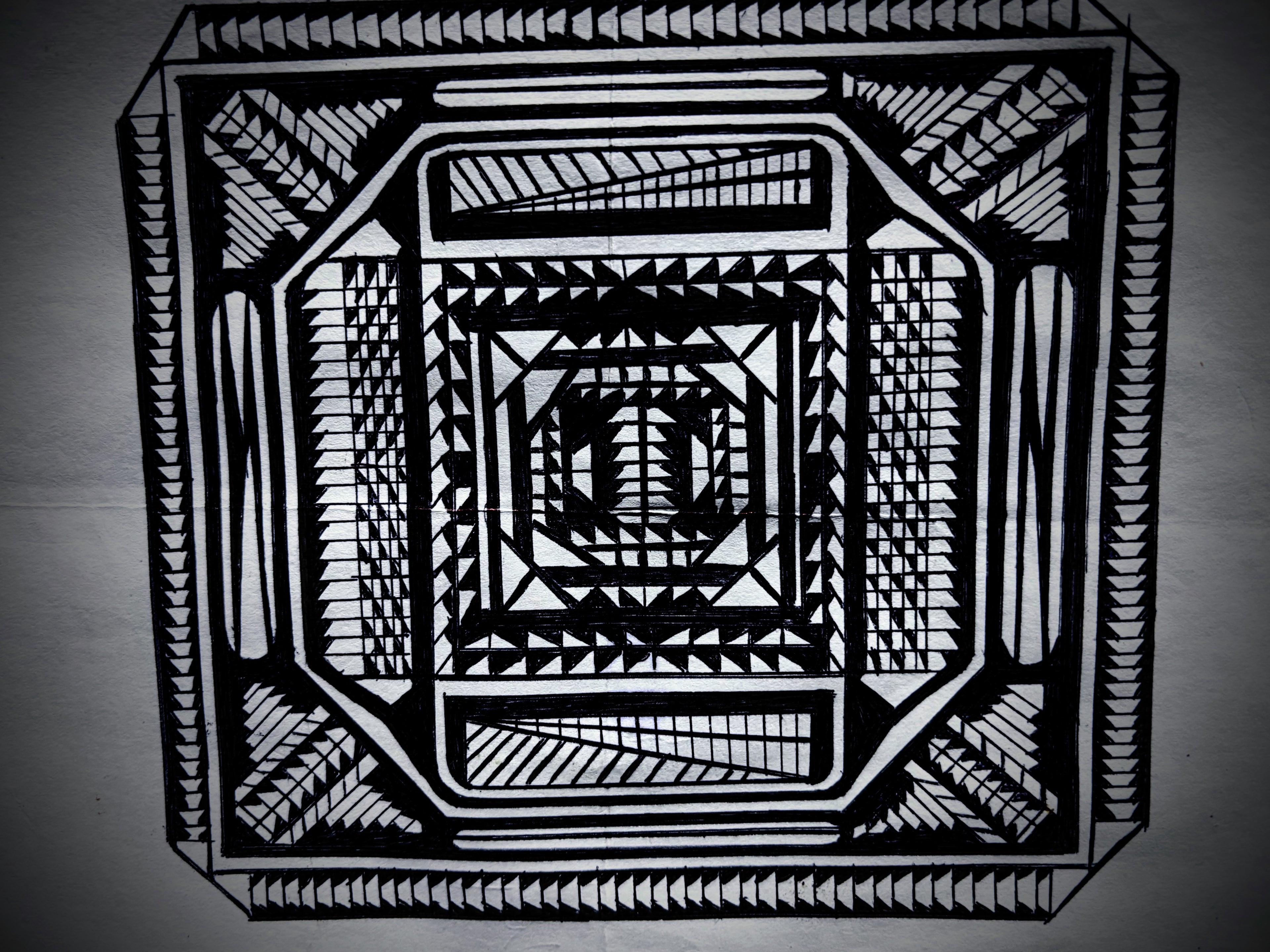 The End – Original Abstract Ink Art Print