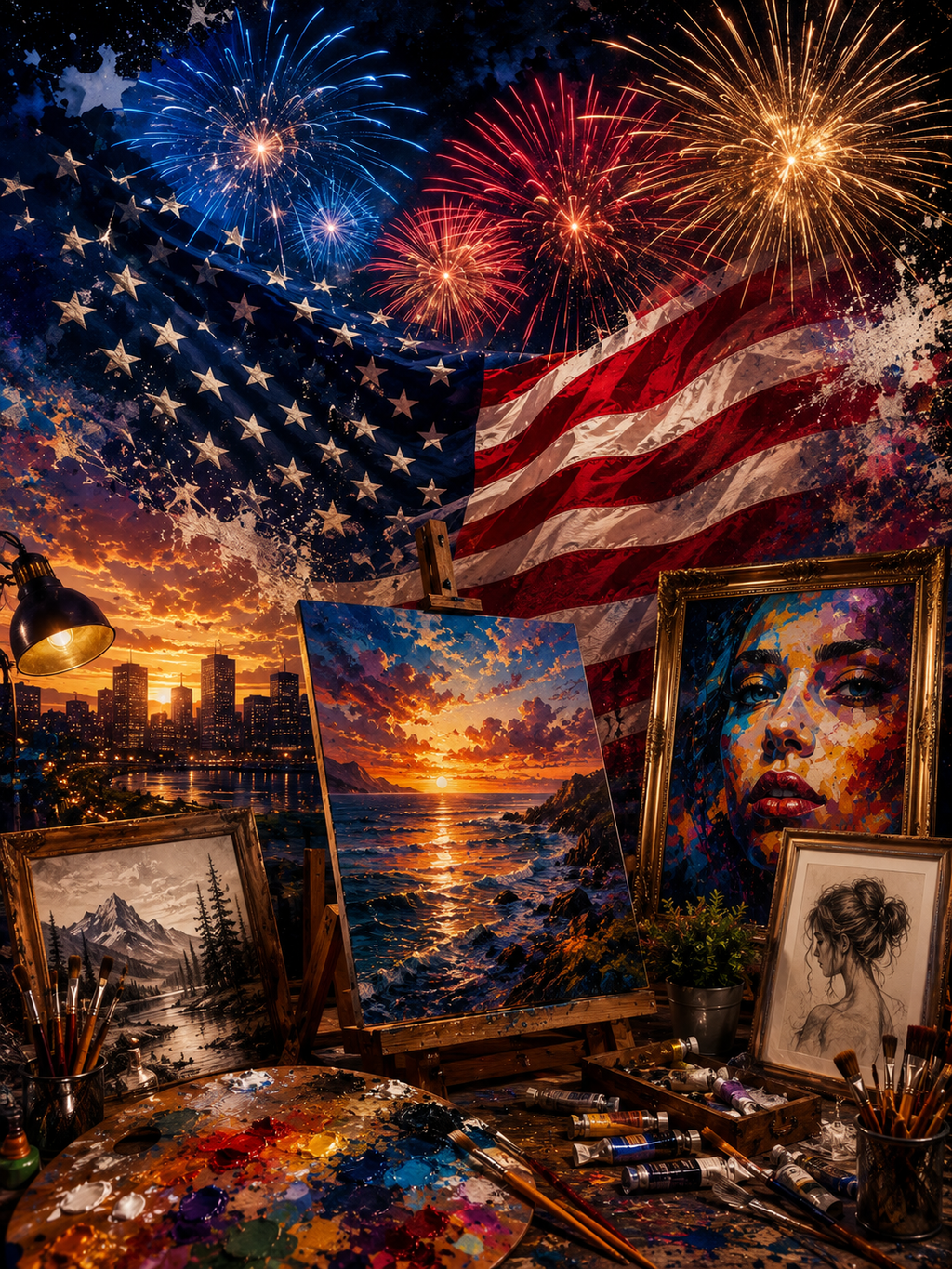 Tim's Ink Art Collection – Original Mixed Art Prints