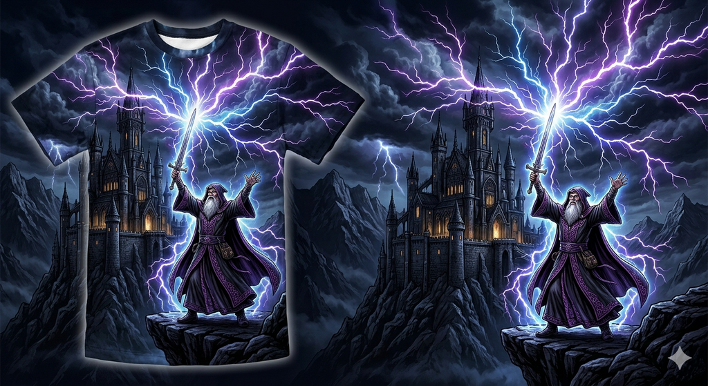 Goth Castle – Dark Fantasy Original Ink Art Print
